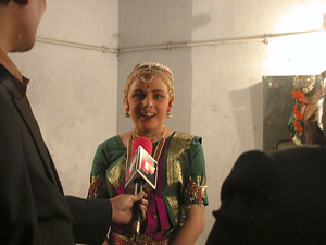 Freya being Interviewed for E-TV