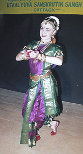 Freya onstage at Orissa
