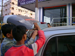 Sandeepâ€™s new spoiler gets fitted